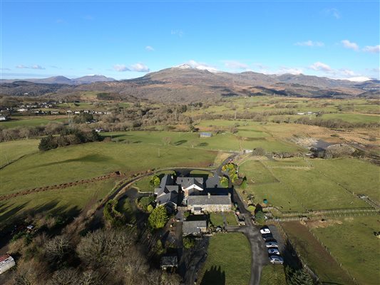 FARM LOCATION - AERIAL PHOTO - CENTRAL SNOWDONIA NATIONAL PARK